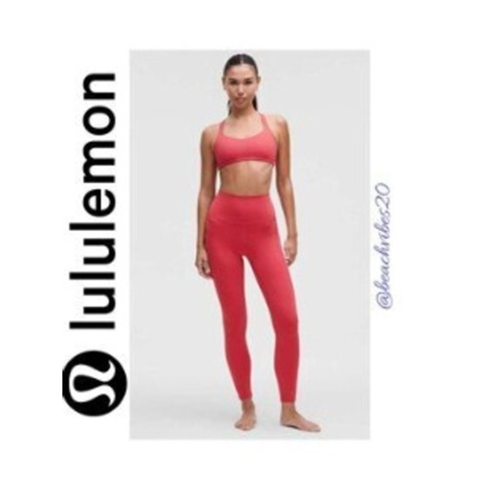 Lululemon Align High-Rise Pant 25 Red Nulu Yoga Leggings‎ Size 4 LW5CQDS